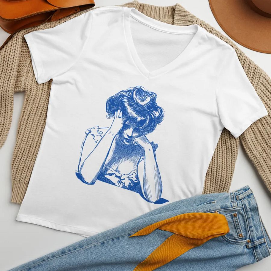 Renaissance Blues V-Neck Tee product image (7)