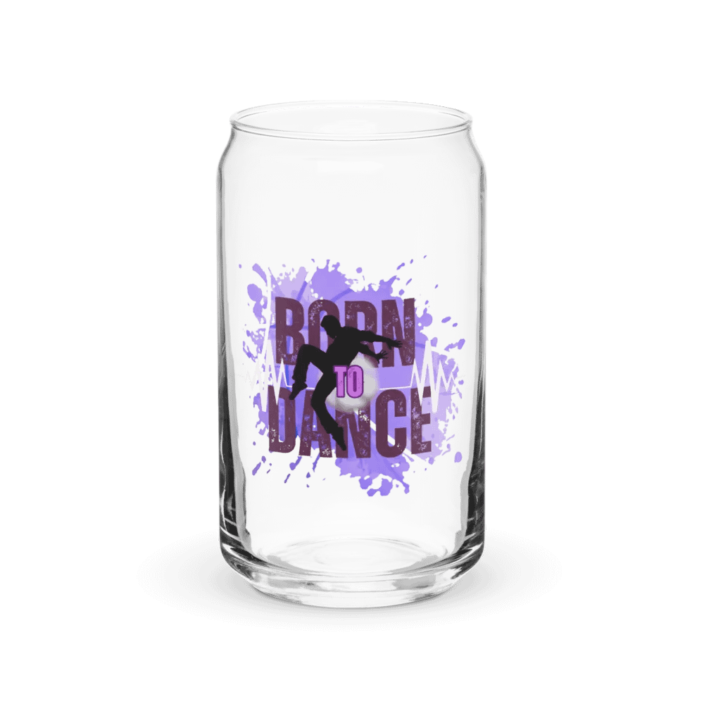 Born to Dance His Silhouette Energetic Beats Glass product image (2)