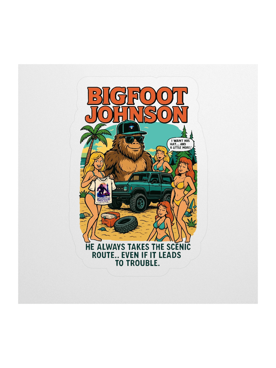Destination Bigfoot Bronco Bigfoot Johnson Scenic Route Decal (Multiple Sizes Available) product image (1)