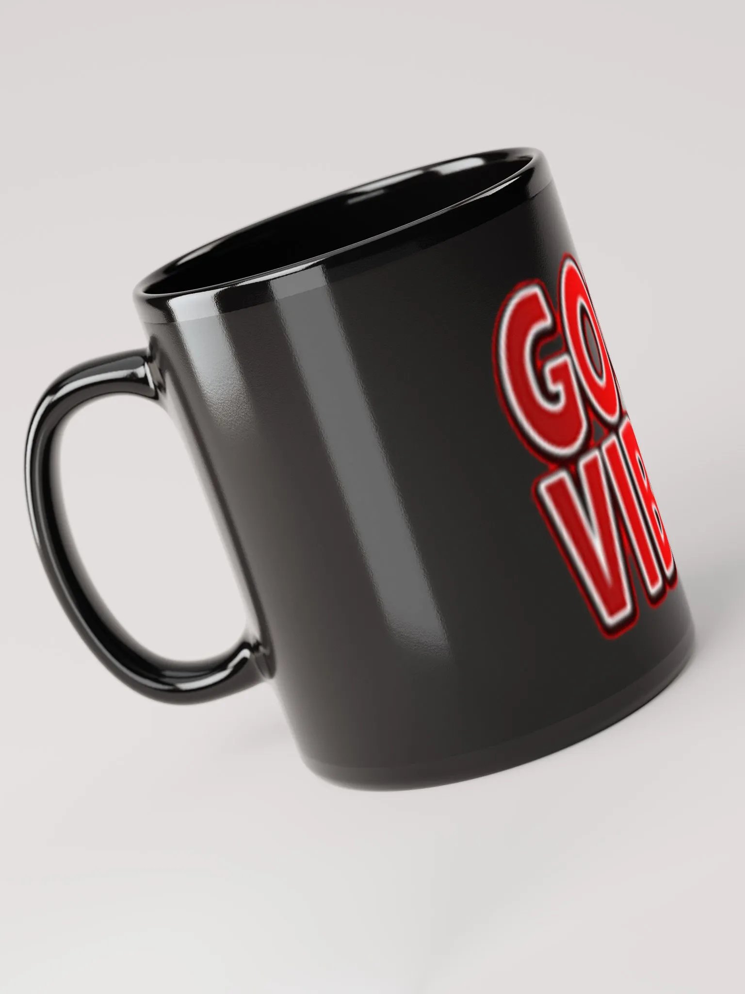 good vibes black mug product image (5)