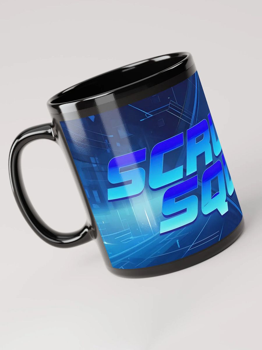 Delightful Black Coffee Cup Featuring the bold 'SCRUFFY SQUAD' design product image (5)