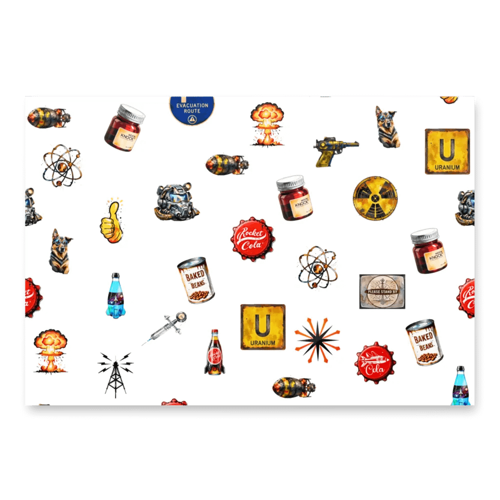 Wasteland-Inspired Wrapping Paper Set #fallout product image (1)