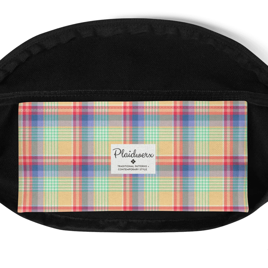 Bright Pastel Plaid Fanny Pack product image (6)