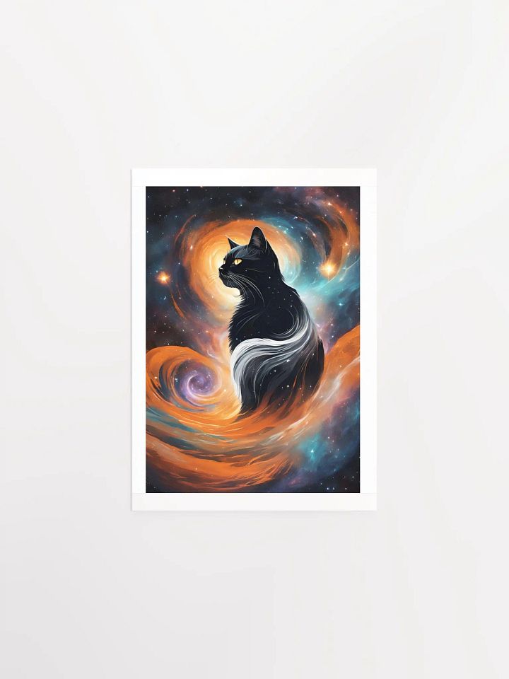Cosmic BLACK Cat Dreamscape Poster product image (2)