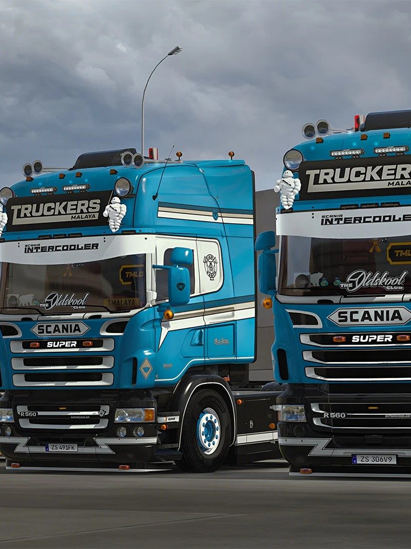 ETS2 - Truckers Malaya Scania R4 R5 R6 (RJL) Old Skool Changeable Multicolor Skin (Gloss & matte color) for RJL only product image (3)