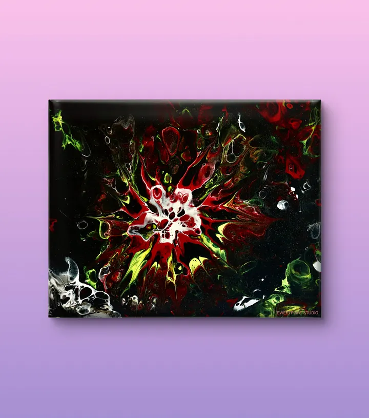 Amaryllis Minerva | Original Canvas Painting product image (1)