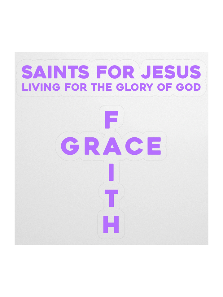 Saints For Jesus | By Grace Through Faith Cross Stickers Set product image (1)