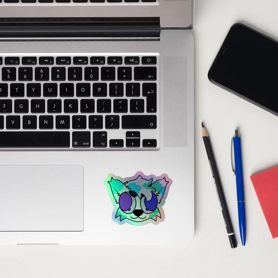 Fisk No Thoughts Holographic Sticker product image (12)