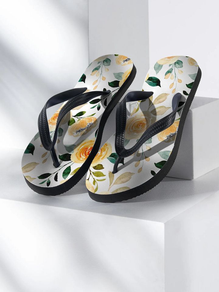Yellow Rose Delight Flip-flops product image (1)