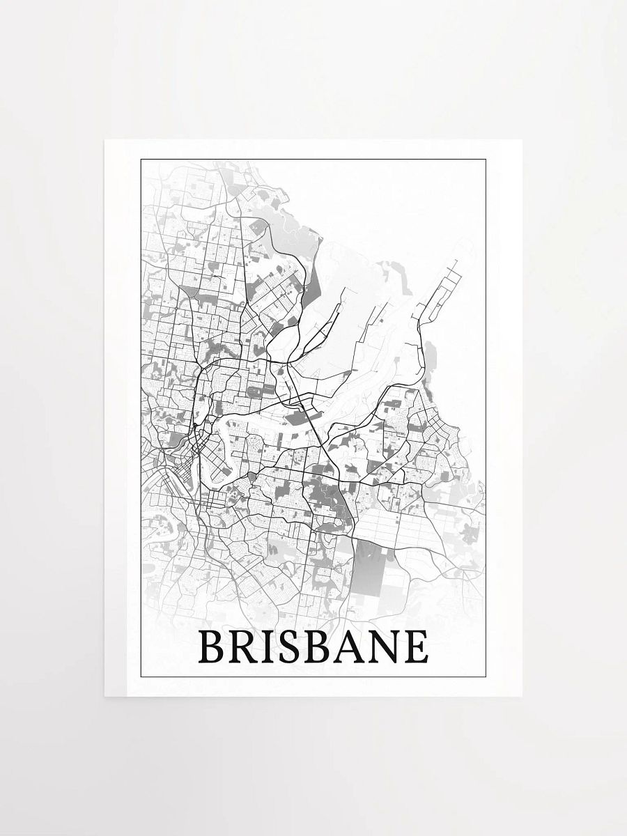 Brisbane, Australia, city map print product image (2)