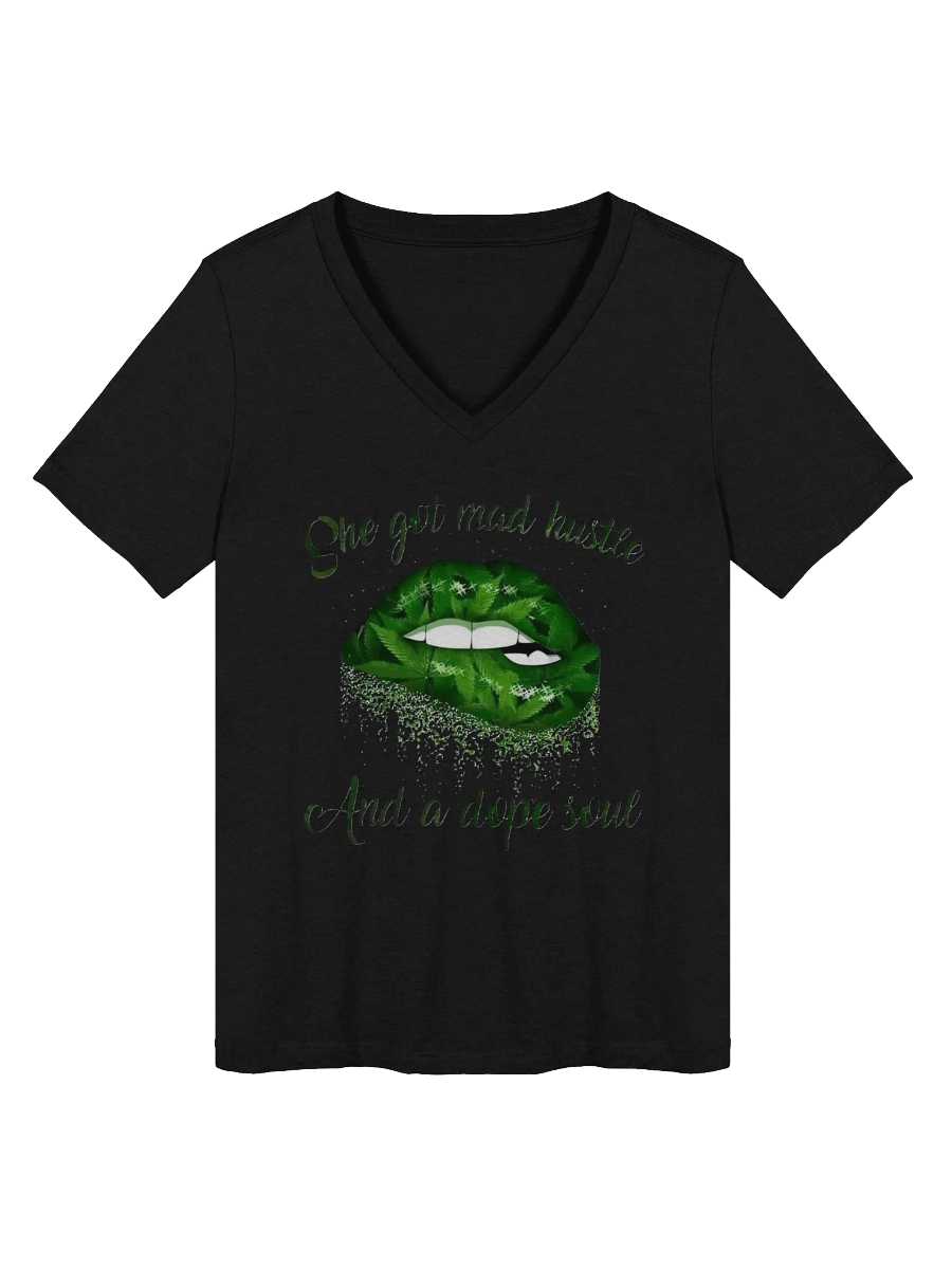 “She’s Got Mad Hustle” Women's Relaxed V-Neck T-Shirt product image (11)