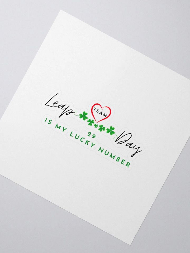 Kiss Cut Sticker - 29 IS MY LUCKY NUMBER product image (2)