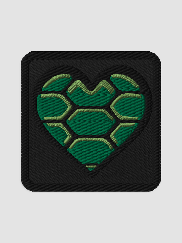 Turtle Heart Embroidered Patch product image (1)