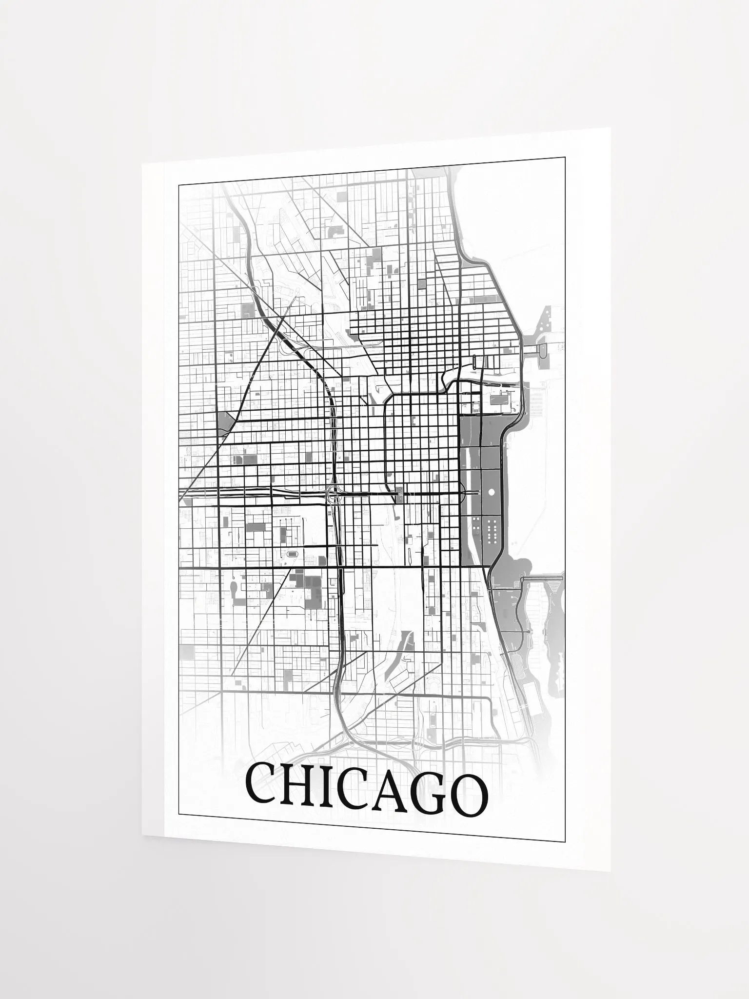 Chicago, Illinois, USA, city map print product image (7)