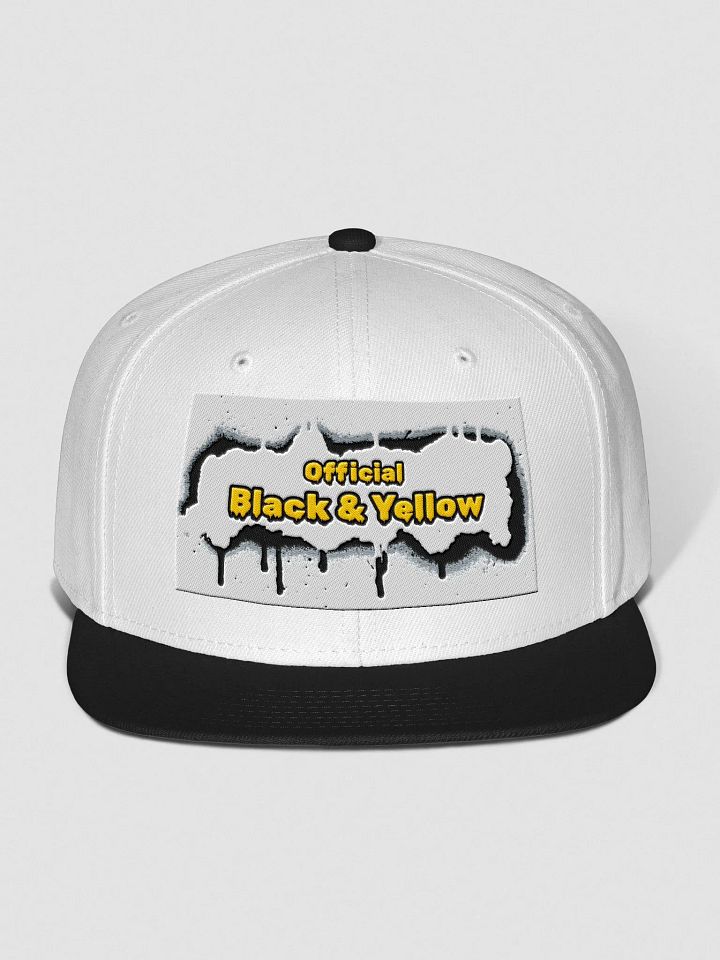 Official Black & Yellow Drip Snapback Cap product image (1)