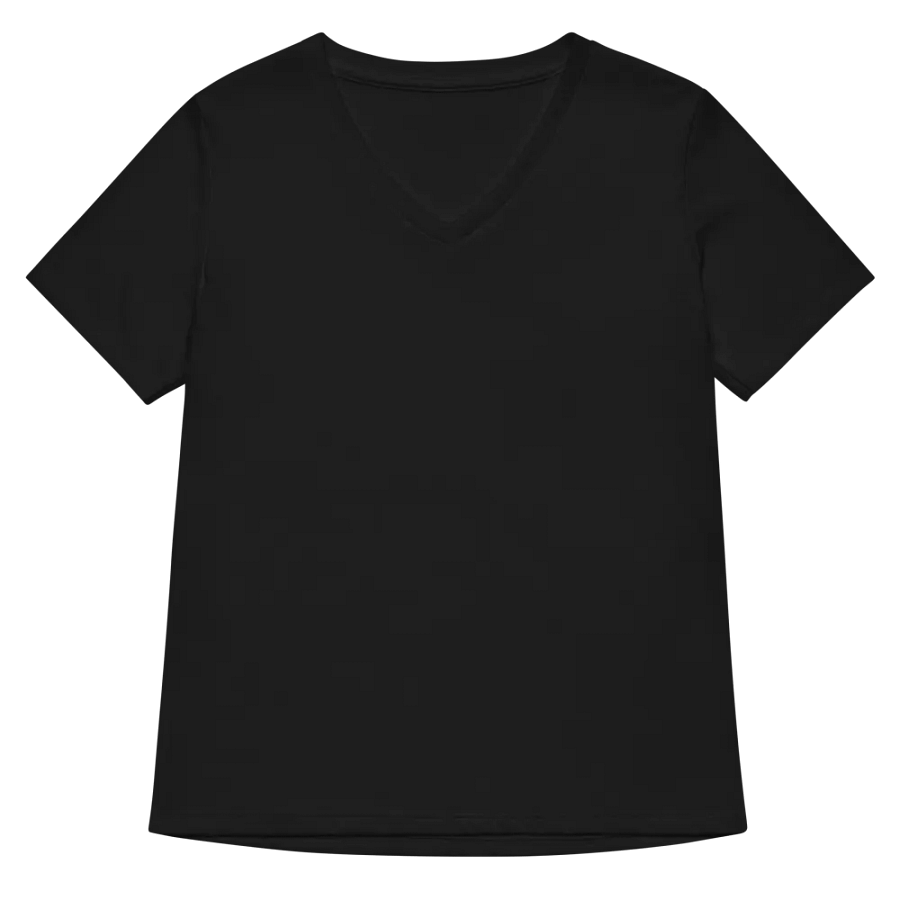 Women's Relaxed V-Neck T-Shirt - White HApex Gear Black Logo product image (20)