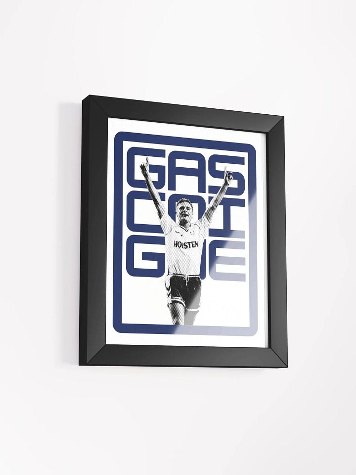 Paul Gascoigne BW Tottenham Hotspur Name Art Framed Print product image (1)