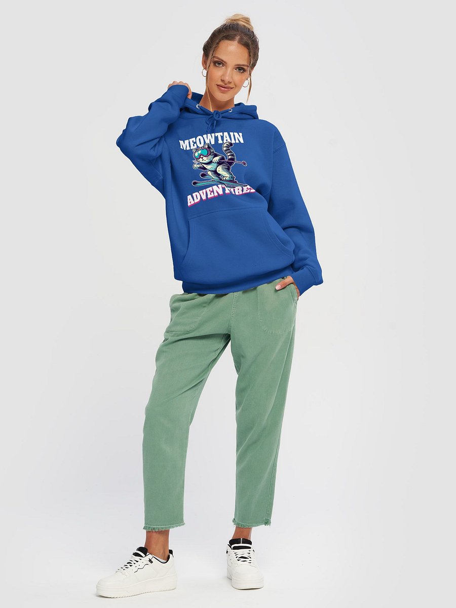 Adventurous Cat Skiing Premium Hoodie product image (17)