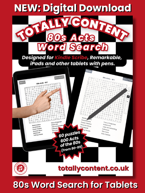 80s Acts Word Search: Interactive PDF for Kindle Scribe product image (1)