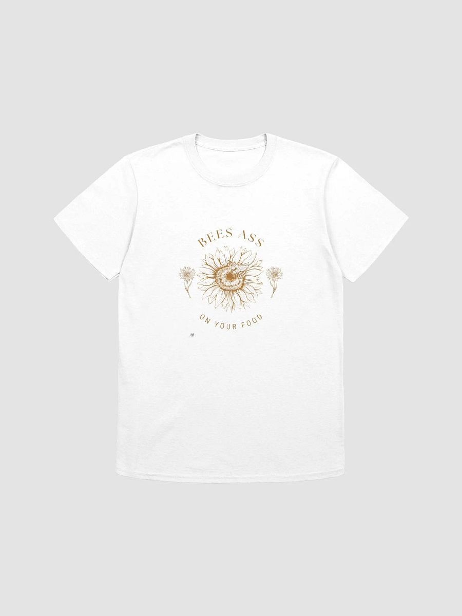 Bees Ass on Your Food Graphic Tee – Playful Vintage Botanical Statement Shirt product image (1)