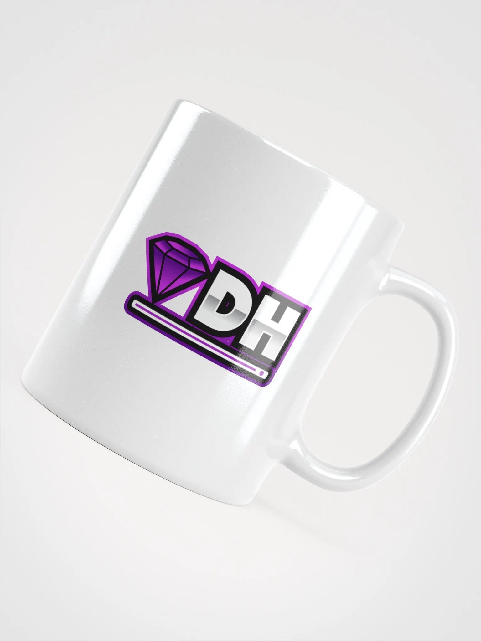 DiamondHost White Glossy Mug product image (4)