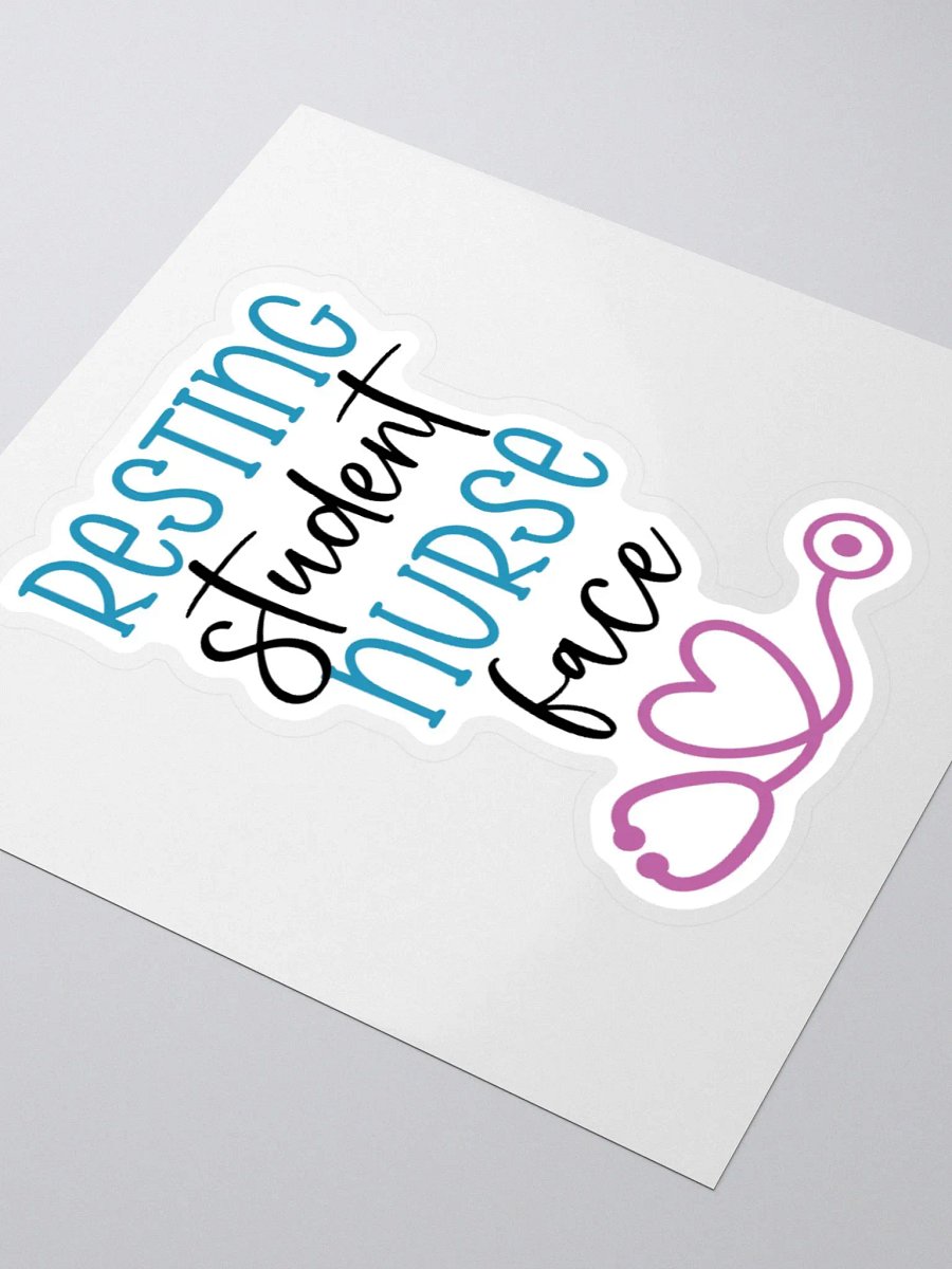 Resting Student Nurse Face Sticker product image (8)