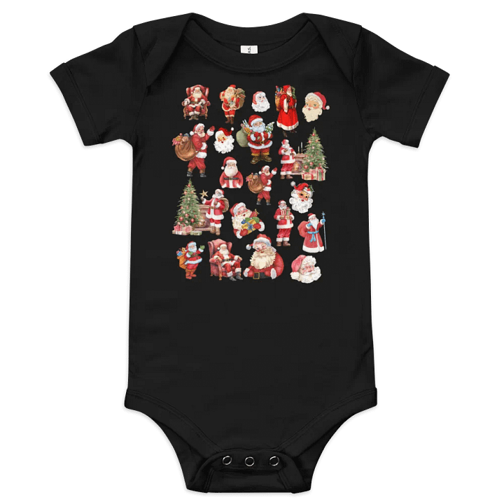 Santa Collage Baby Onesie product image (1)