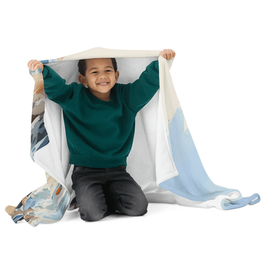 Shipwreck Fishing Boat Throw Blanket product image (2)