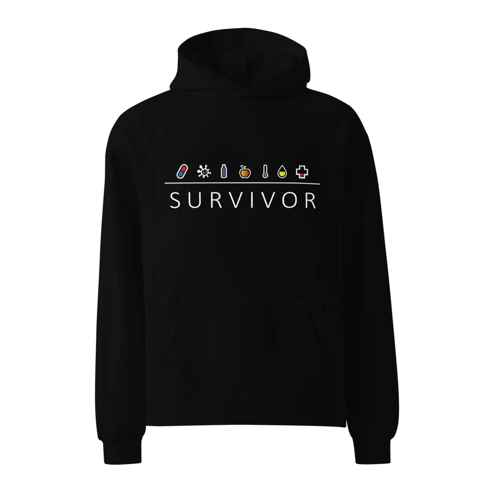 M1NDR Survivor Oversized Hoodie (Color/White) product image (1)