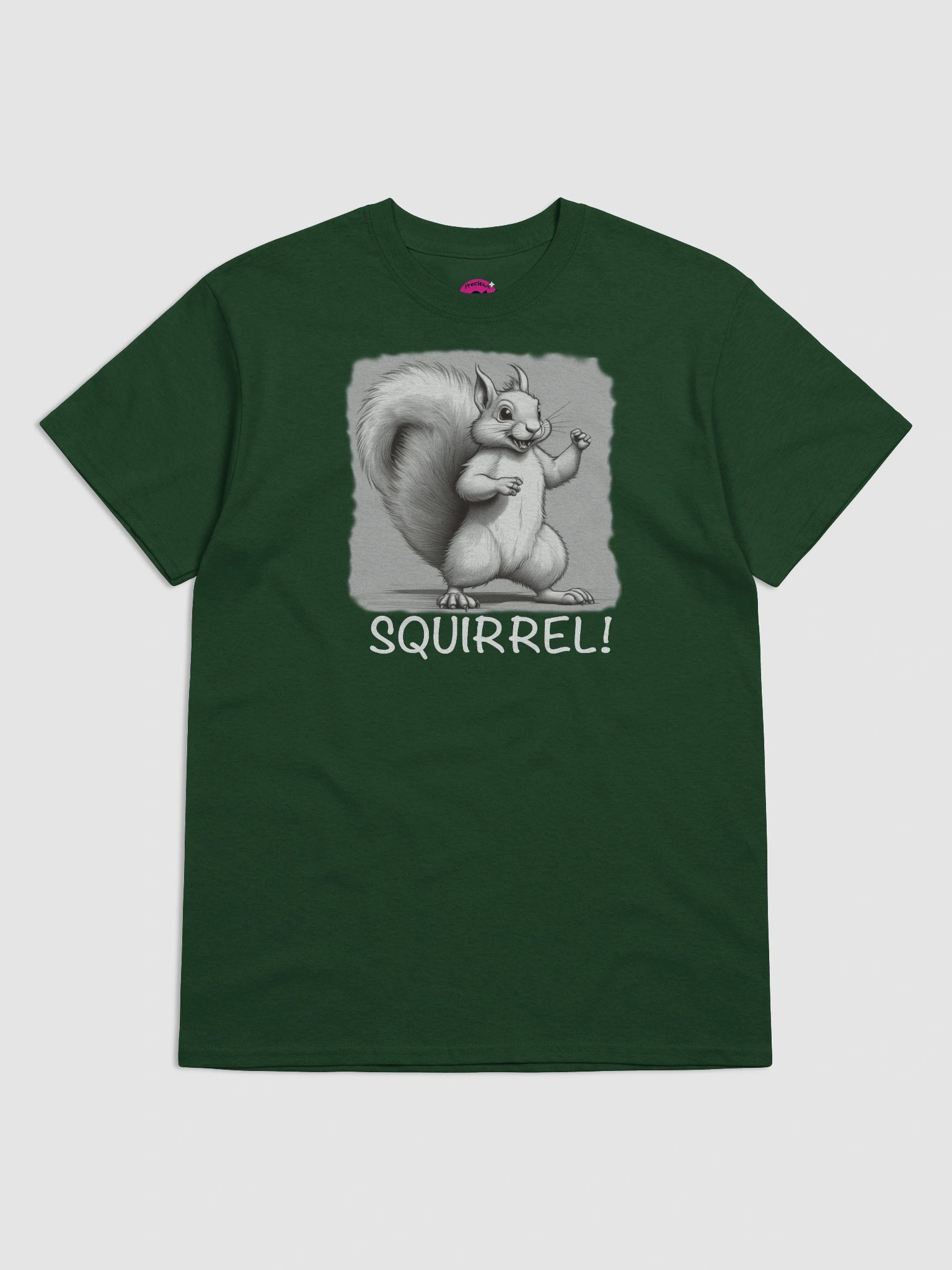 Cheerful ADHD Squirrel! Cartoon T-Shirt product image (4)