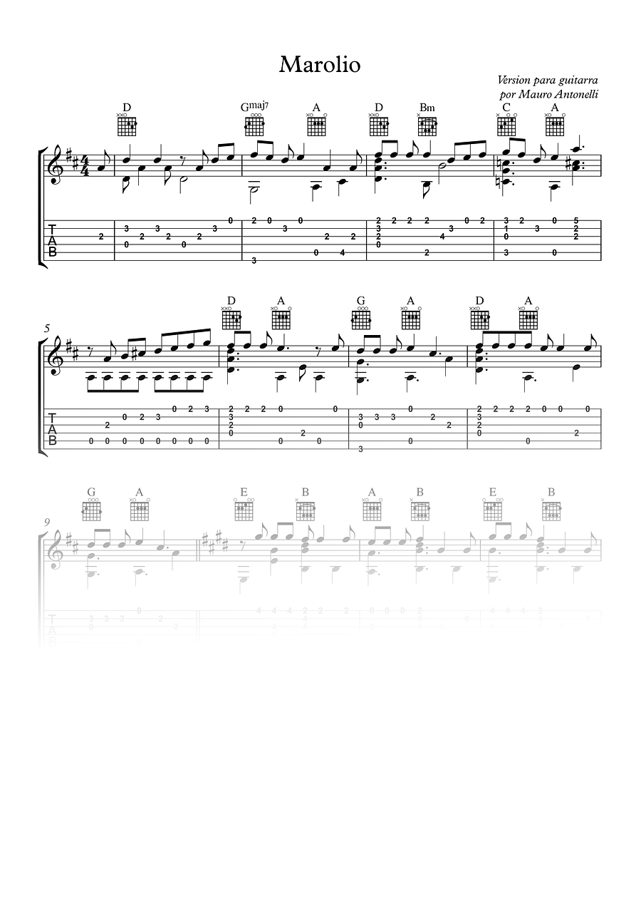 Marolio - Partitura + Tabs product image (1)