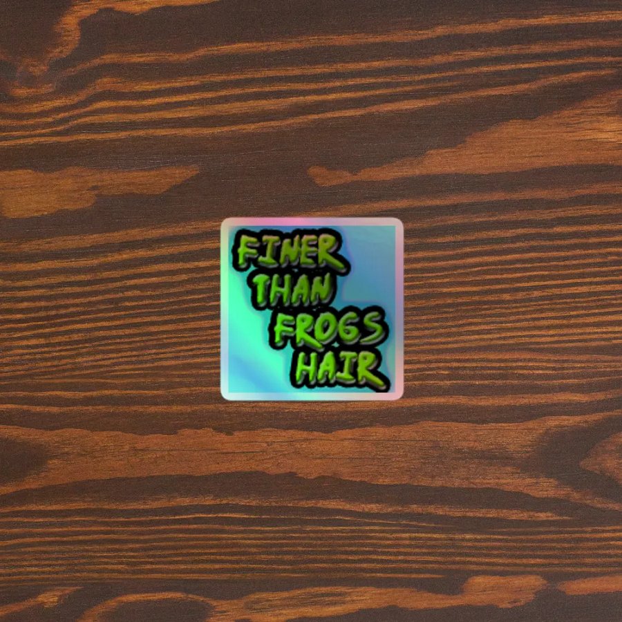 Finer Than Frogs Hair Holographic Sticker Sheet product image (3)