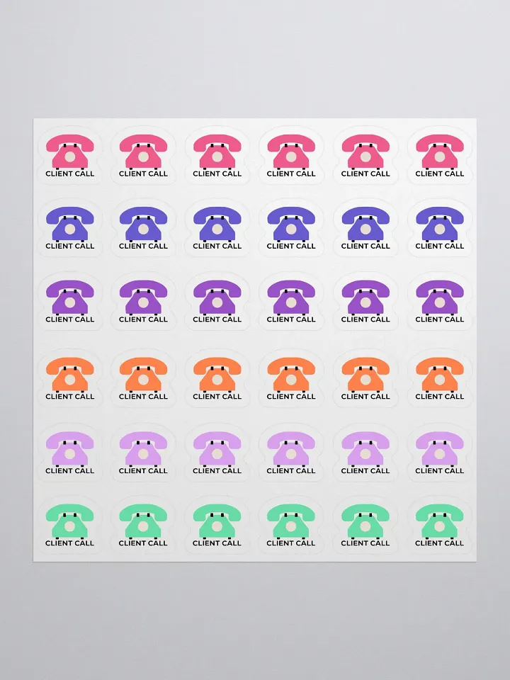 Client Call Stickers – Hand-Drawn, Functional Planner Stickers for Bullet Journals, Work, and Office Organization product image (1)