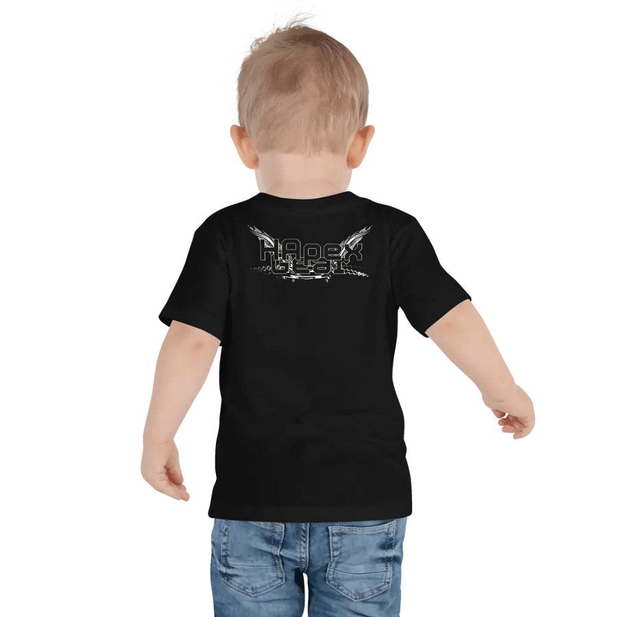 Toddler T-Shirt - Black HApex Gear White Logo product image (4)