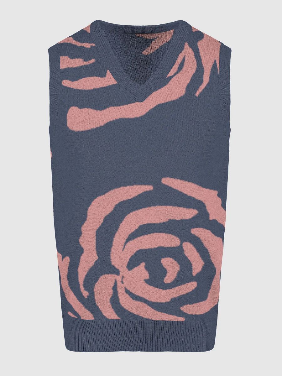 Rose Jacquard V-Neck Vest product image (14)