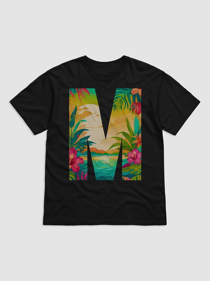 Tropical Sunset Paradise T-Shirt (Letter-M) product image (1)