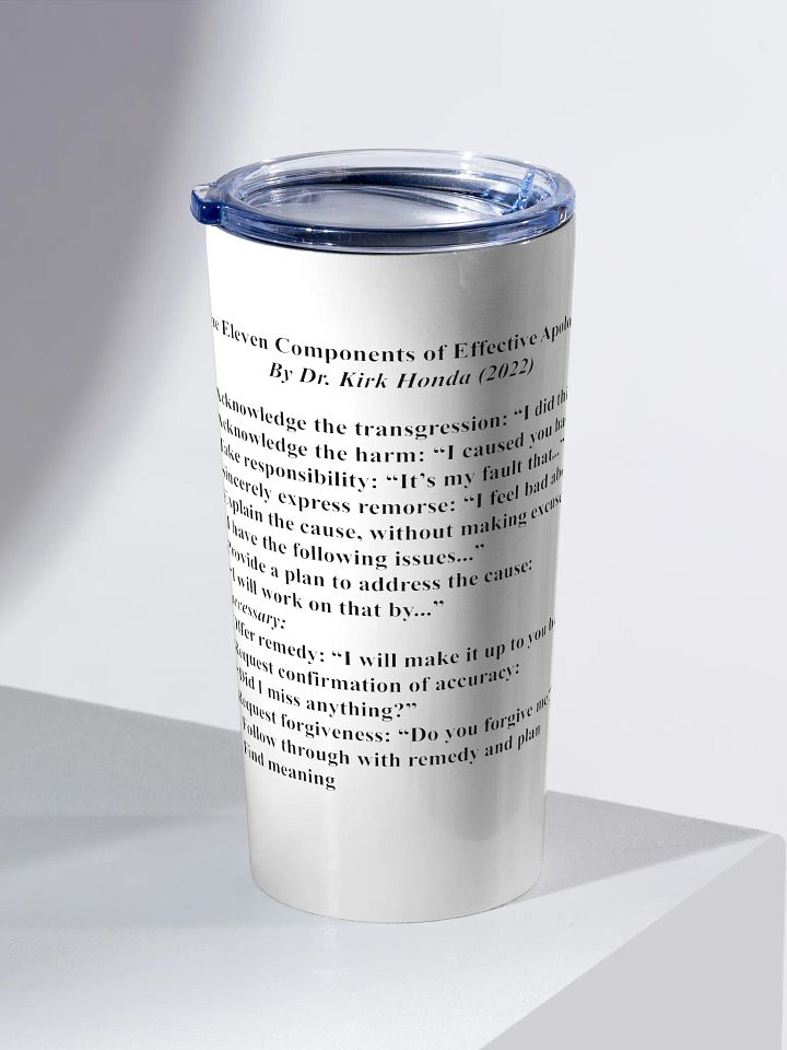 Effective Apologies - Tumbler product image (2)