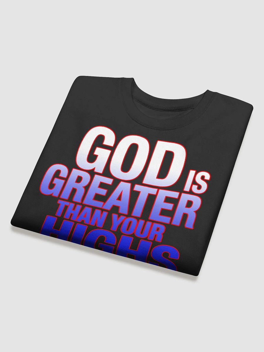 God is Greater | Gradient Christian Sweatshirt product image (35)