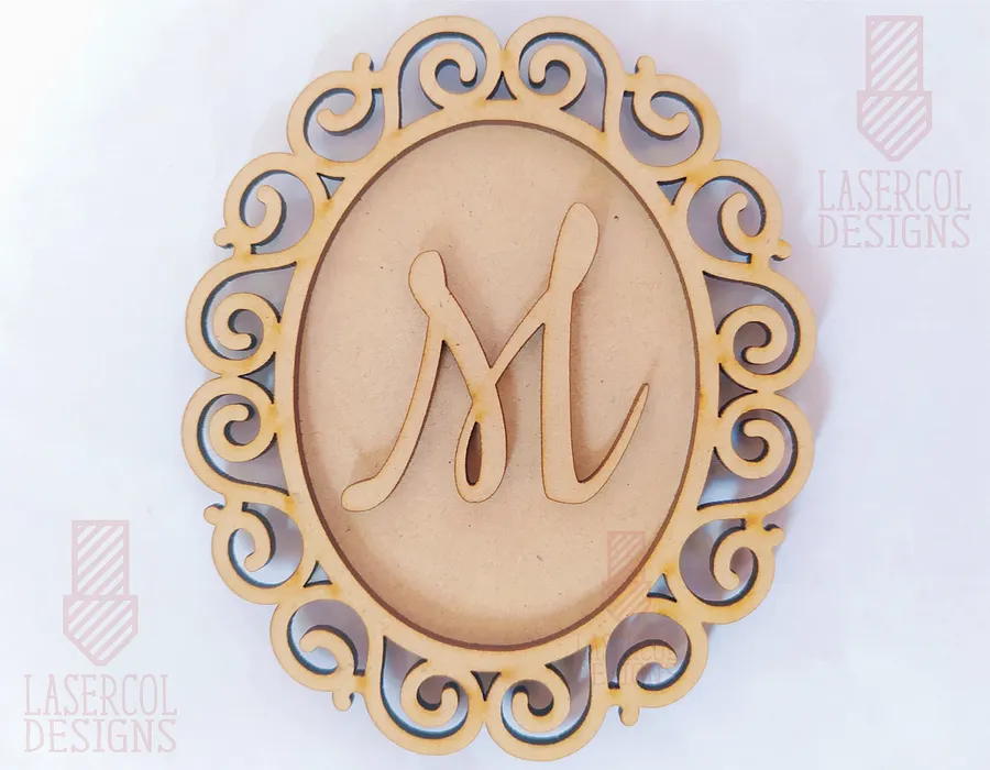 Oval Frames (Five Styles) - Laser Cut Files product image (4)