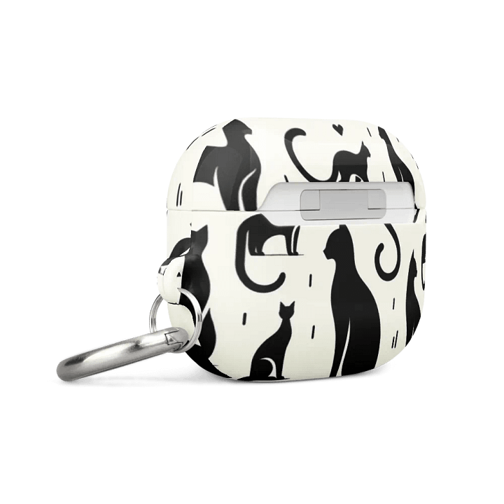 All-Over Print Case for AirPods®: Monochrome product image (8)