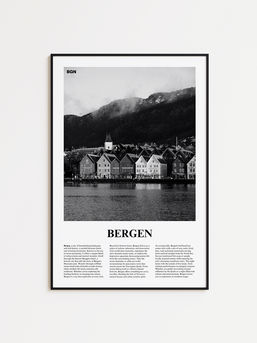 Bergen 01 Newspaper Poster | Framed product image (1)