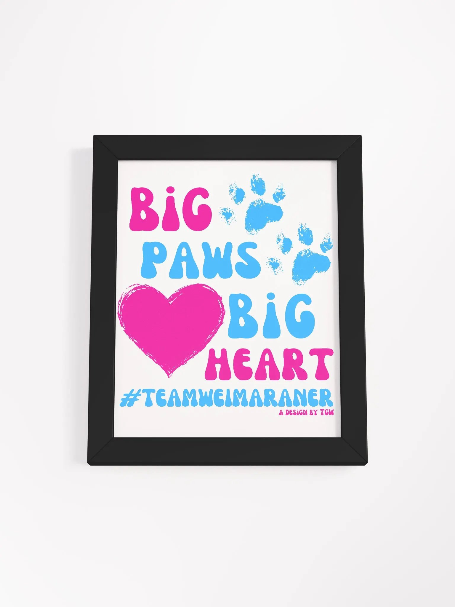 Big Paws, Big Heart - Framed Print product image (2)