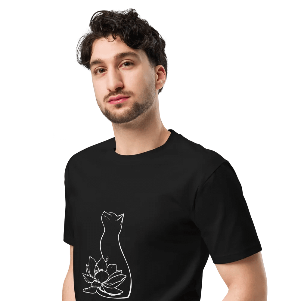 Water Lily Cat Supreme Comfort Classic T-Shirt product image (4)