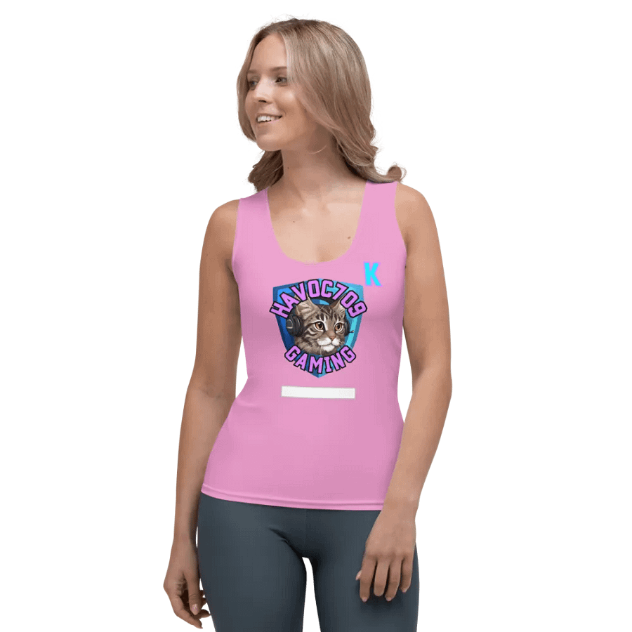 Kitty Krew Ladies 1 Plate Tank Top [pink] product image (1)