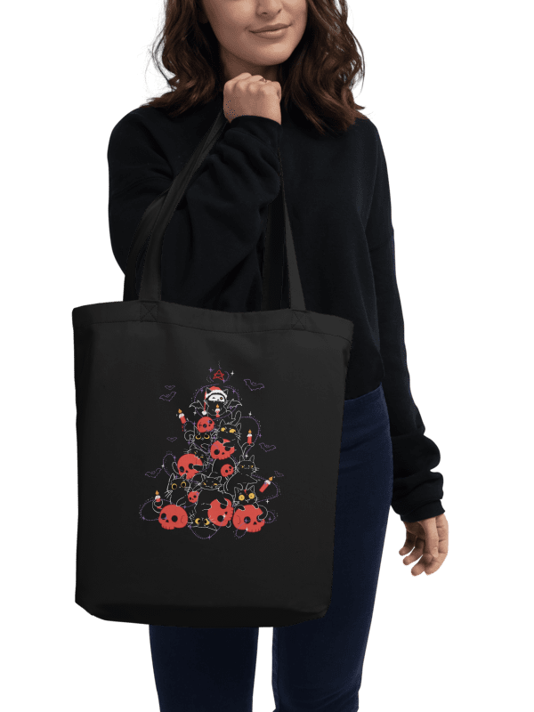 Gothic Christams cat tree - Eco-Friendly Tote Bag product image (2)