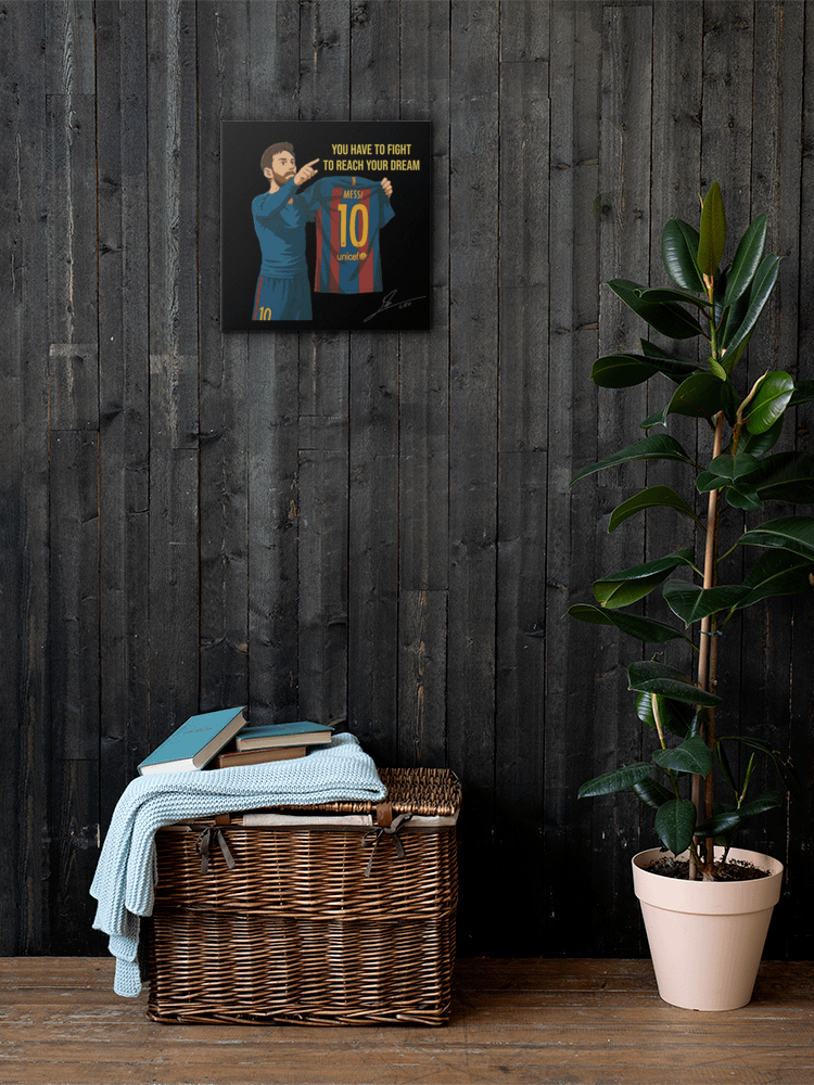 Lionel Messi - Barcelona Canvas Print Poster (with Frame) | Inspirational Wall Art | Football Wall Art | Home Decor product image (4)