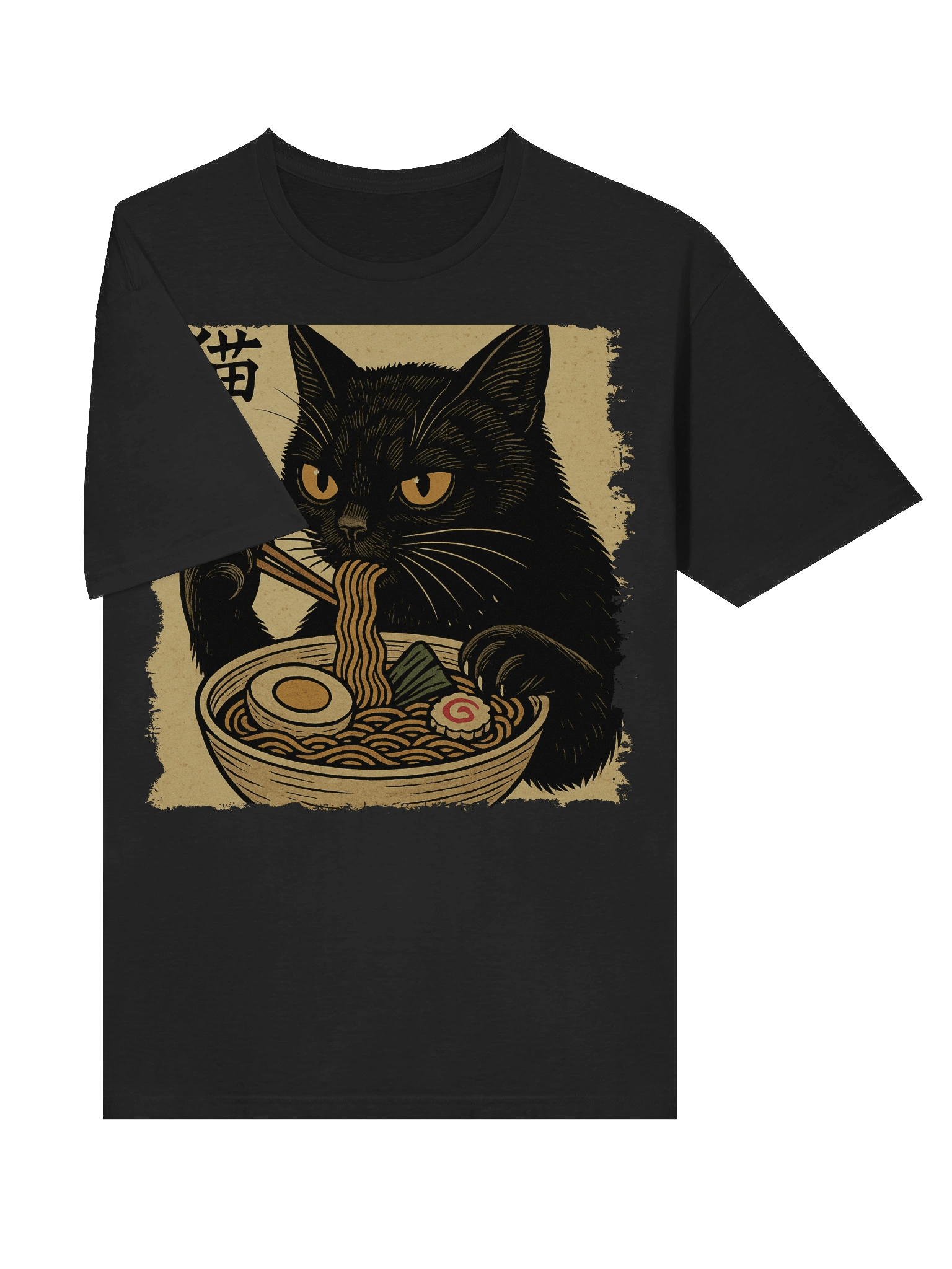 Ramen Cat Ukiyo-e Japanese Art T-Shirt product image (29)