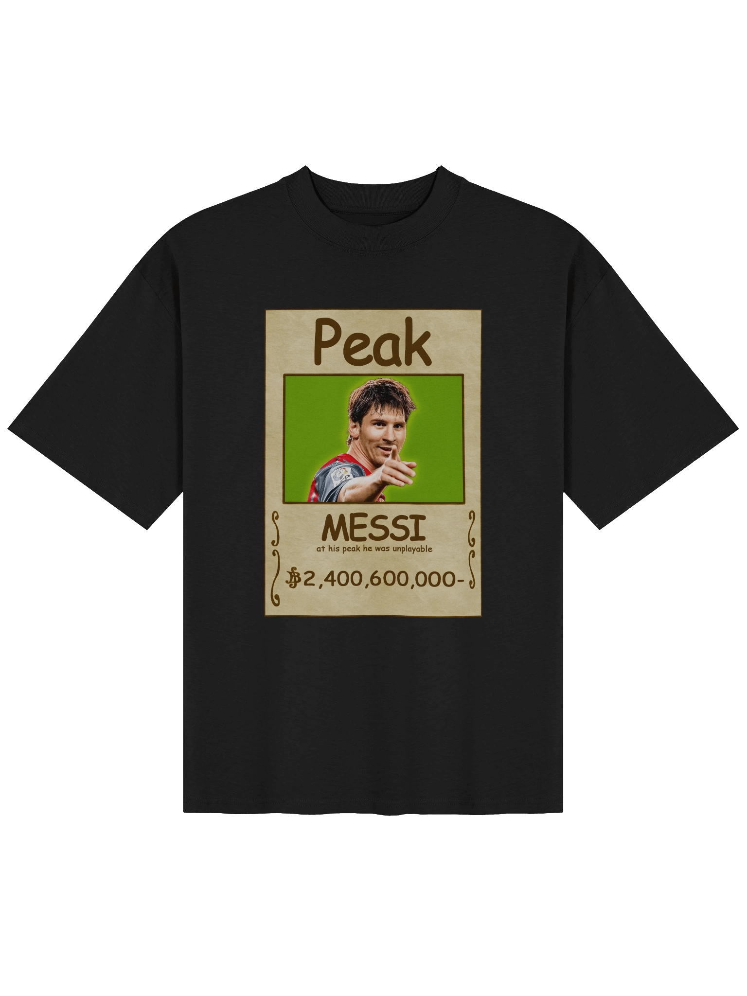 PEAK WANTED Messi Tee (Oversized) product image (1)