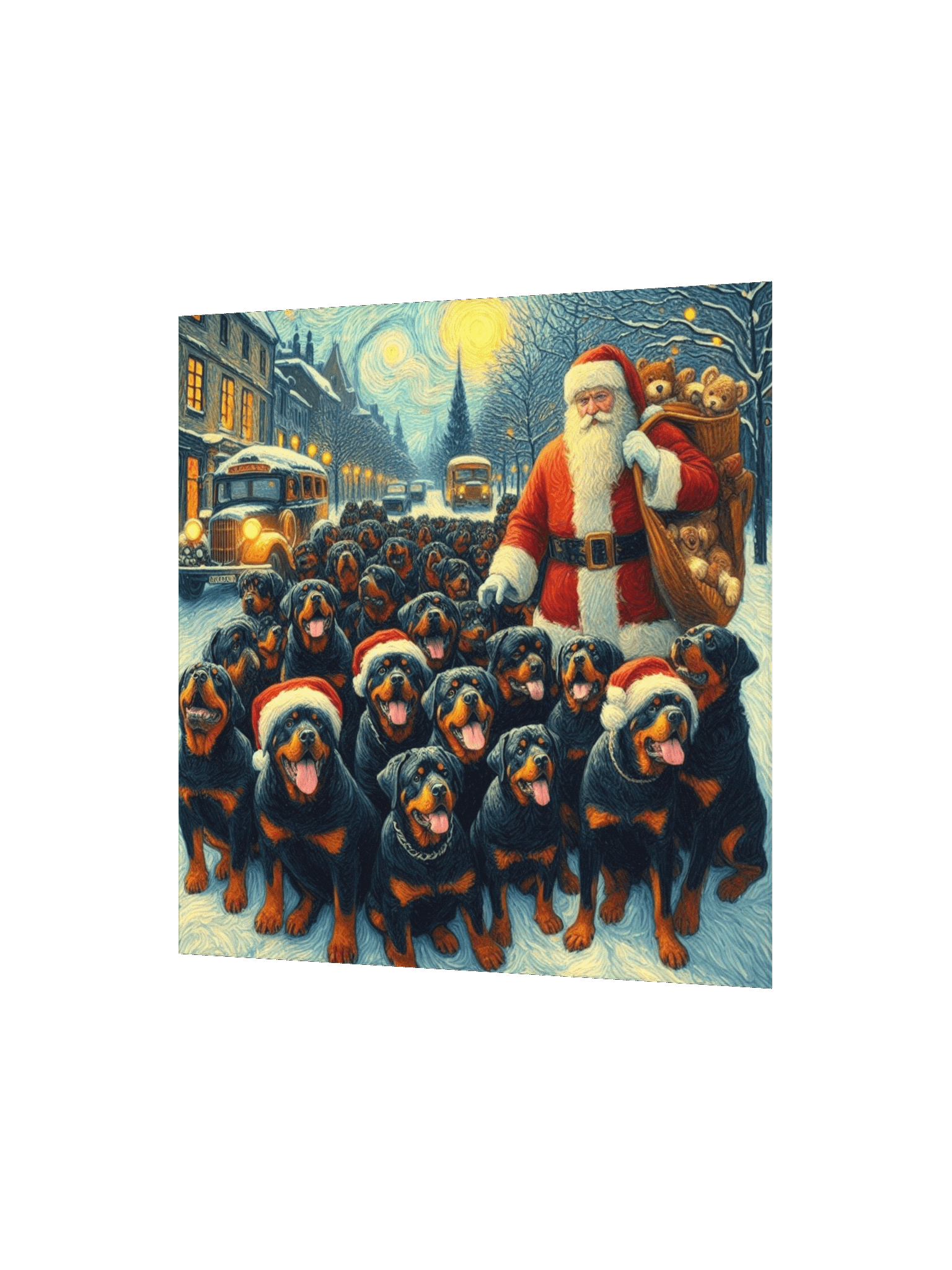 Santa's Rottweiler Wonderland Poster product image (8)