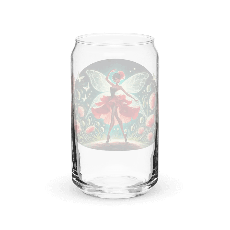 Poppy Fairy Fantasy Glass with Optional Lid and Straw product image (38)